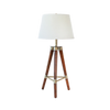Table Lamp - Tripod Wood Legs w/ Gold