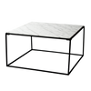 Coffee Table - Square Marble Black Base