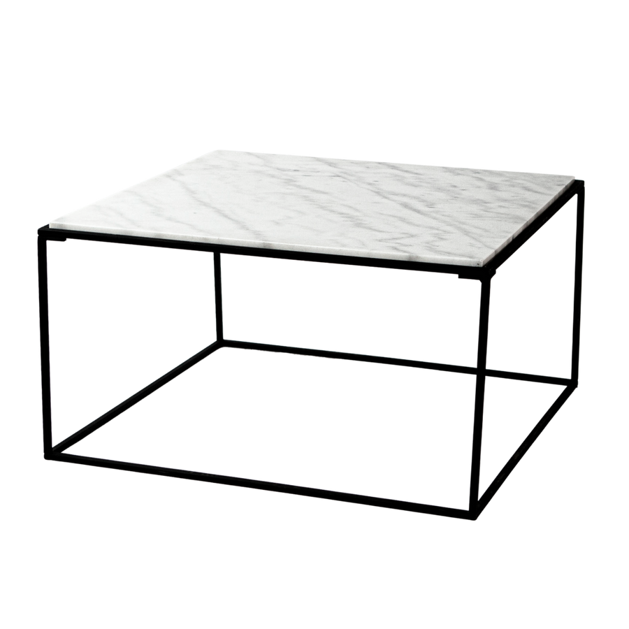 Coffee Table - Square Marble Black Base