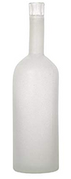 Bottle Frosted Glass White