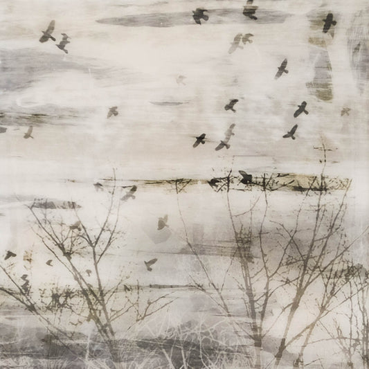 Art - Trees & Birds - Small -  CLEARED 12" X 12"