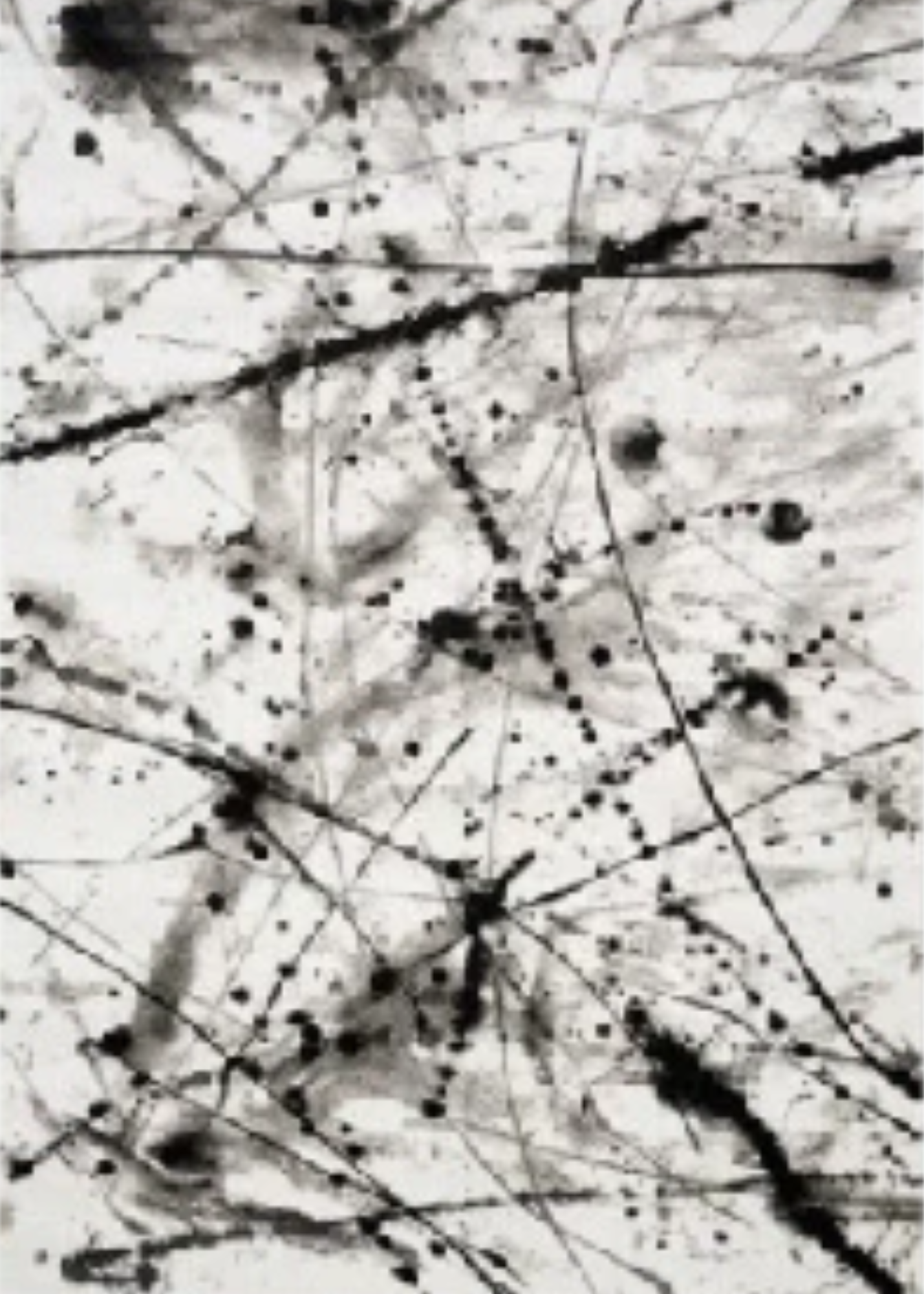 Black & White Splatter Rug