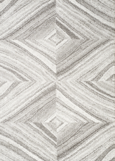 Grey Book Match Marble Rug