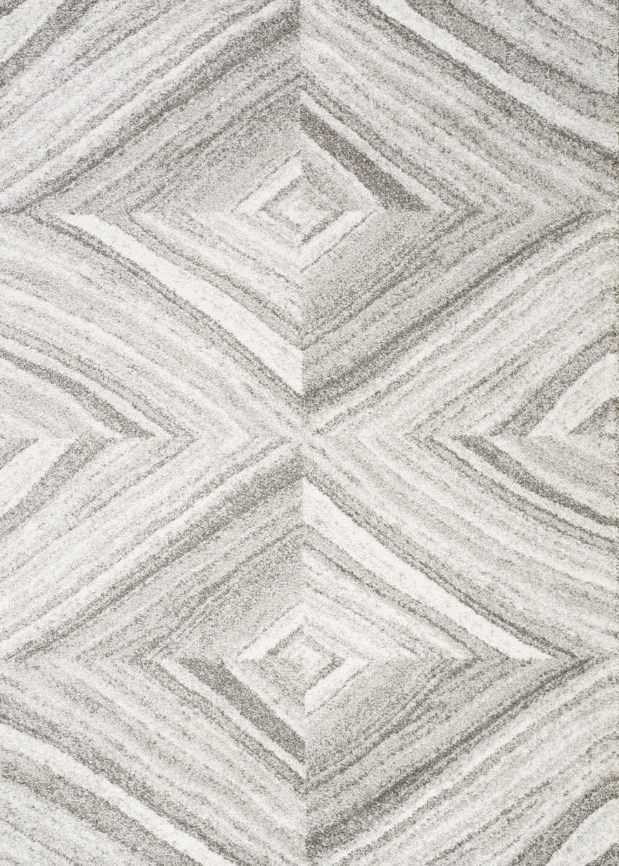 Grey Book Match Marble Rug