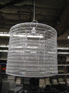 Candle Holder - Small White Mesh Aria Chandelier