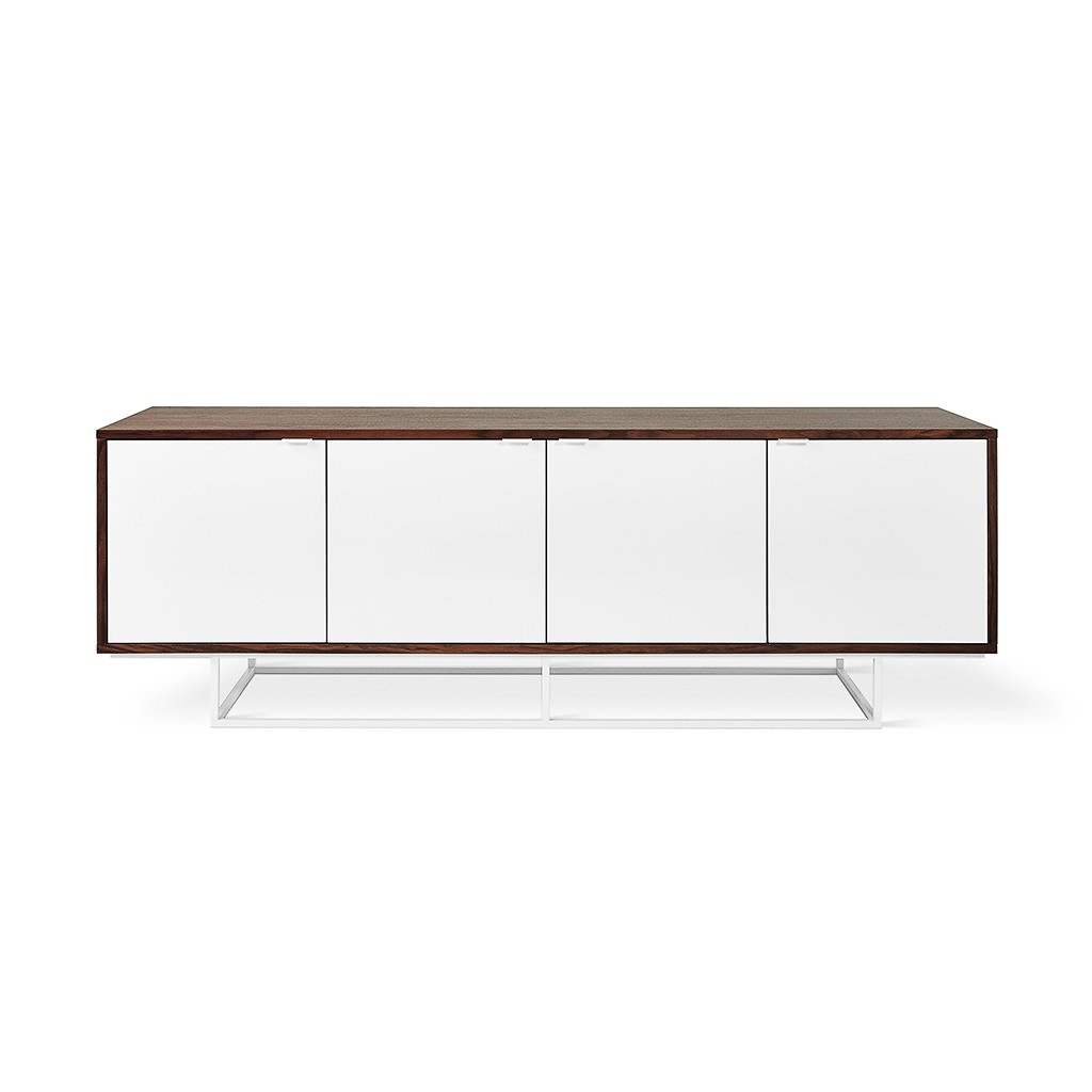 Credenza - Emerson White & Walnut w/ White Base - 72"