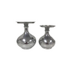 Candle Holder - Silver Bulbous - Various Sizes