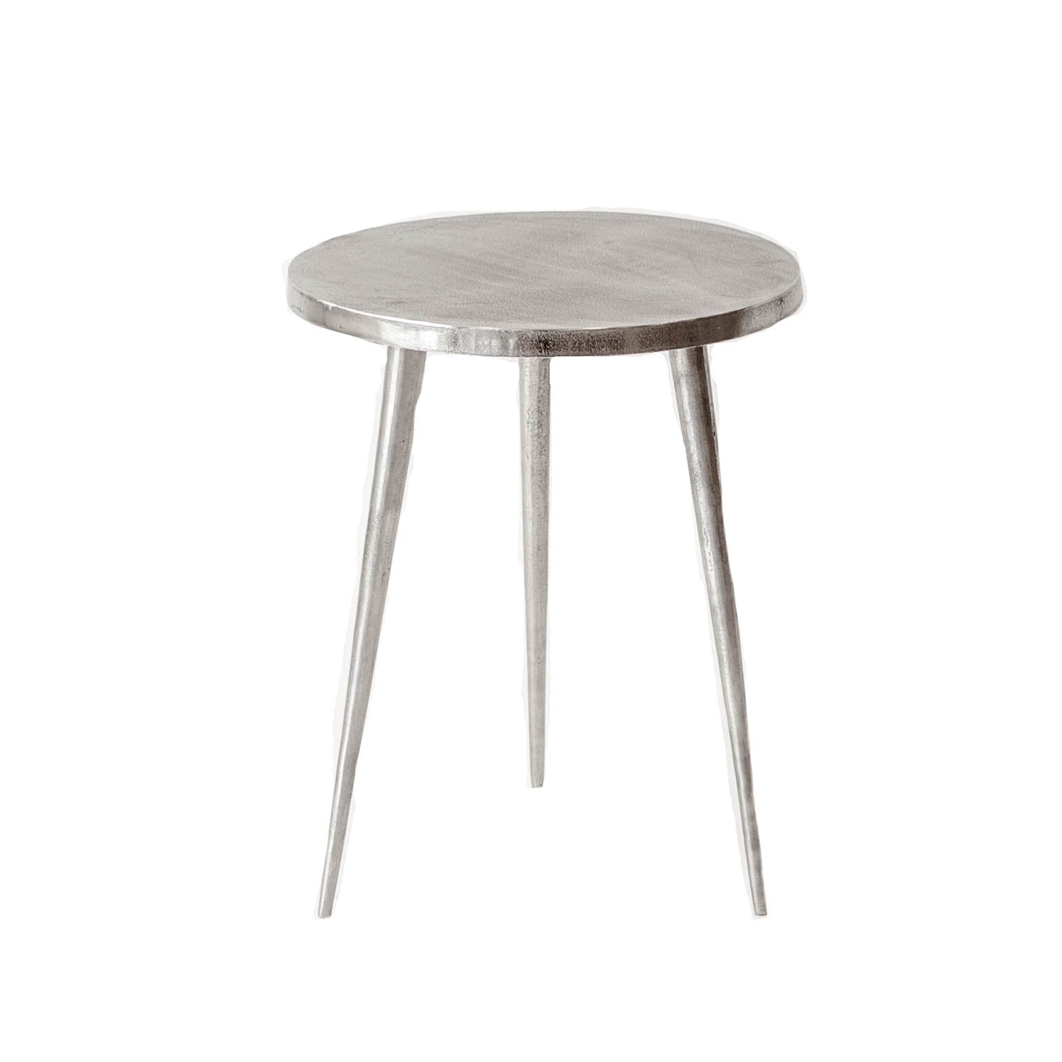 End Table - Round Metal Tripod