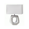 Table Lamp - Grey Geometric Ring Short