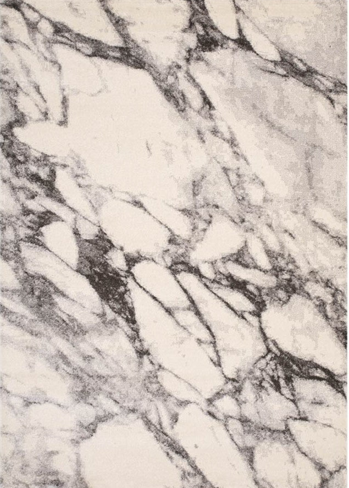 Grey & Cream Marbled Rug