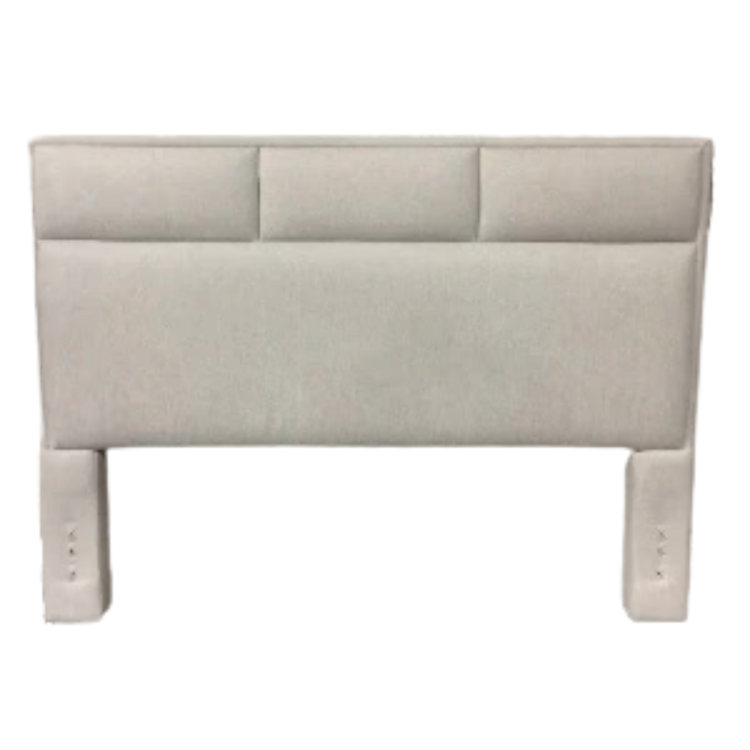 Headboard - Queen Light Grey 3 Tuft Section