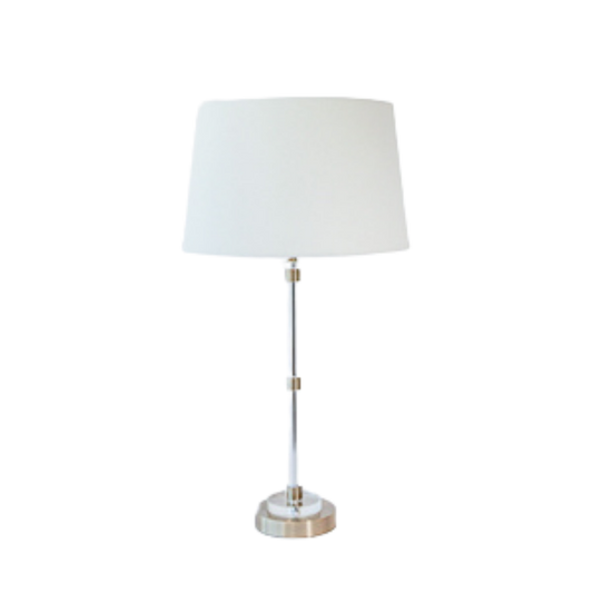 Table Lamp - Glass & Brushed Bronze