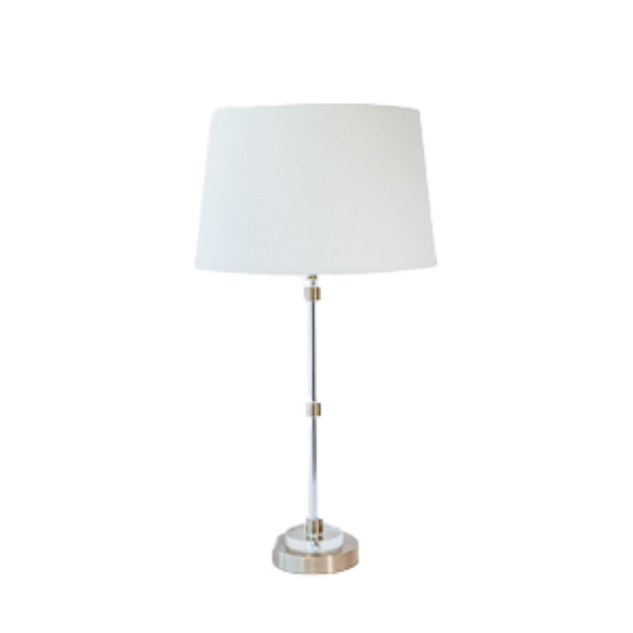 Table Lamp - Glass & Brushed Bronze