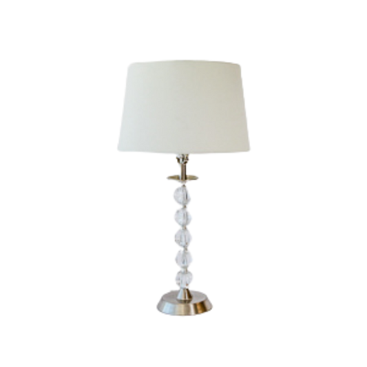 Table Lamp - Glass Stacked Balls Ribbed