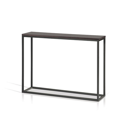 Console - Ensol Grey Frame w/ Walnut Top - 40"