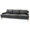 Sofa - Heath Grey Leather 88"