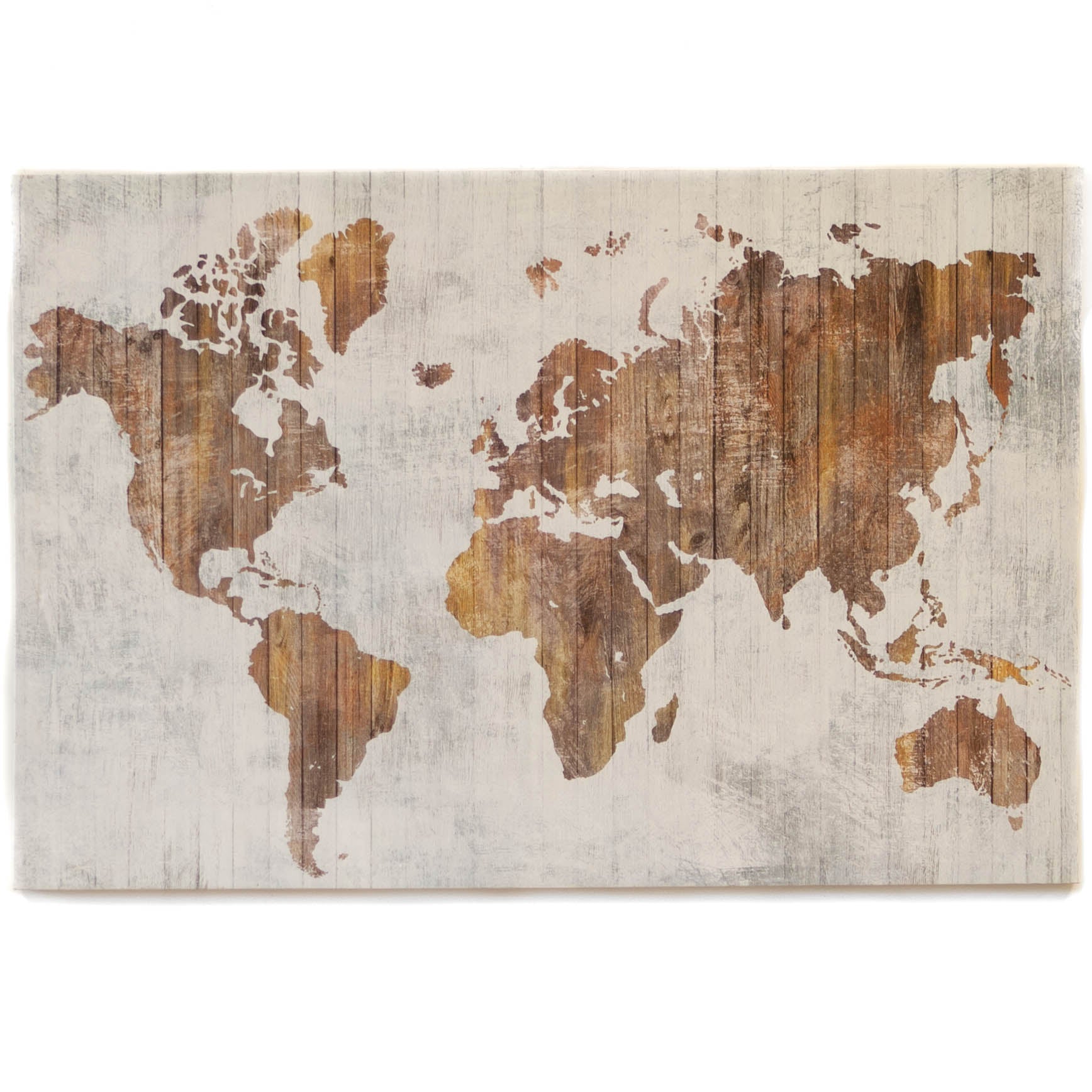 Art - Wooden Map Medium 24" X 36" CLEARED
