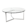 Coffee Table - Round 3 Supports Chrome Base