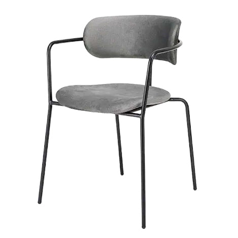 Dark Grey Fabric w/ Black Steel Legs