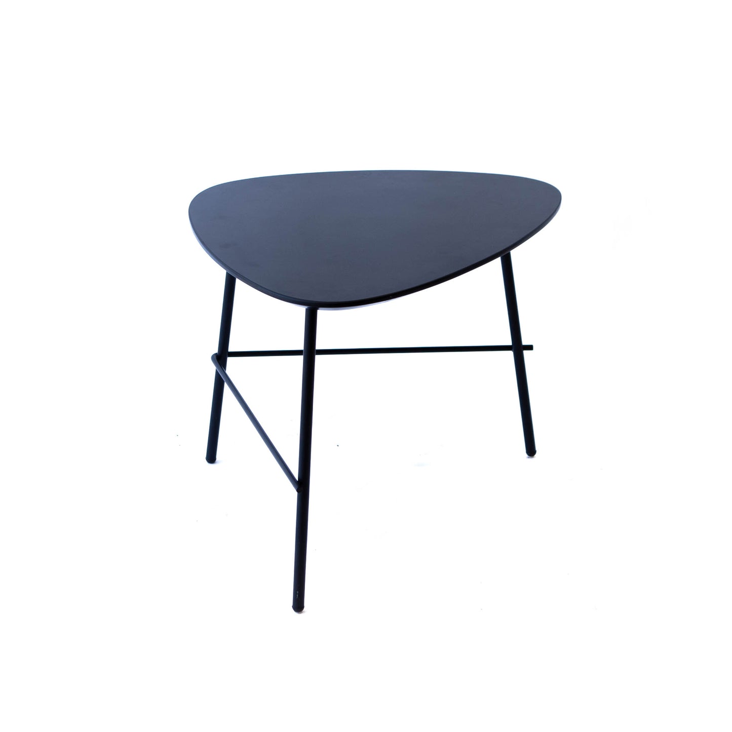 Nesting Small End Table w/ Black Top Metal Base