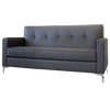 Sofa - Mayne Dark Grey Leather Apartment - 73"