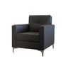Accent Chair - Mayne Dark Grey Leather
