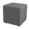 Pouf - Cube Dark Grey Leather