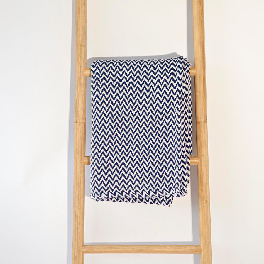 Blue & White Chevron