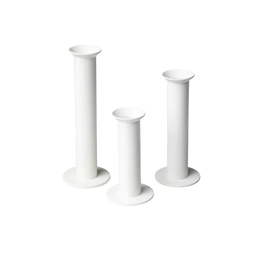 Candle Holder - Pillar White Various