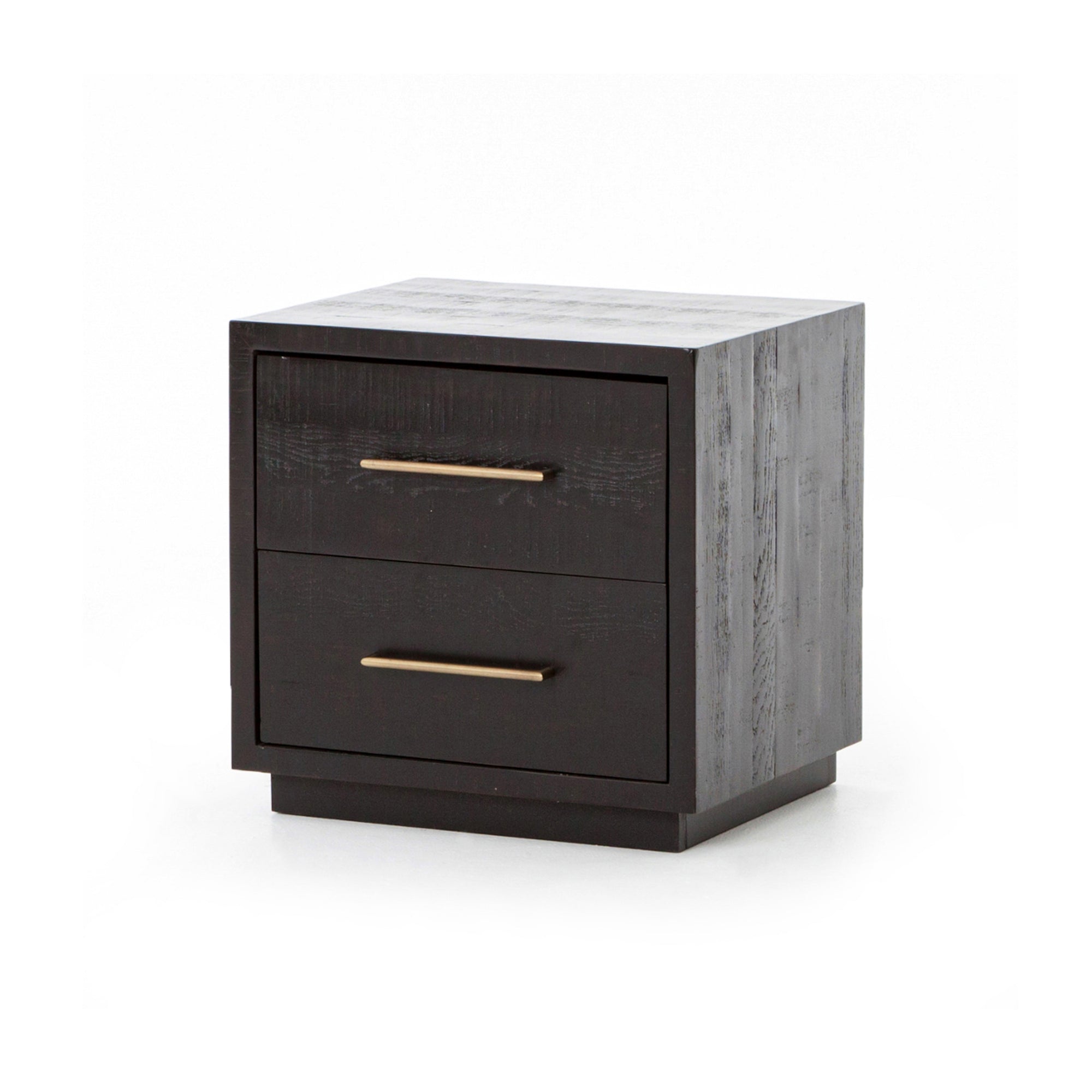 Nightstand -  Suki Black w/ Brass Pulls