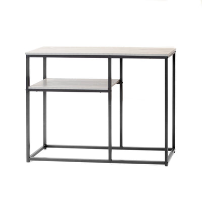 Console - Grey Wash Wood w/ Black Frame