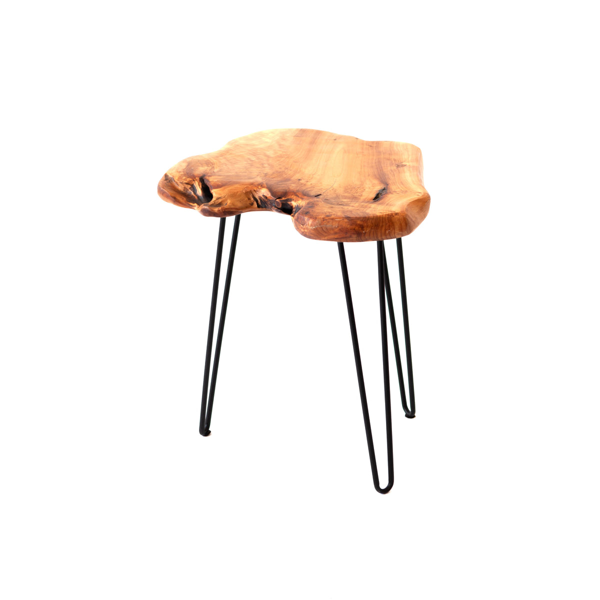 End Table - Live Edge w/ Hairpin Legs