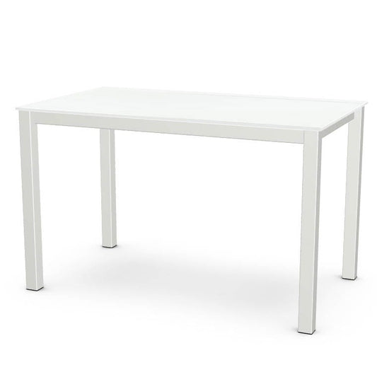 White Glass w/ White Base - 48x28"