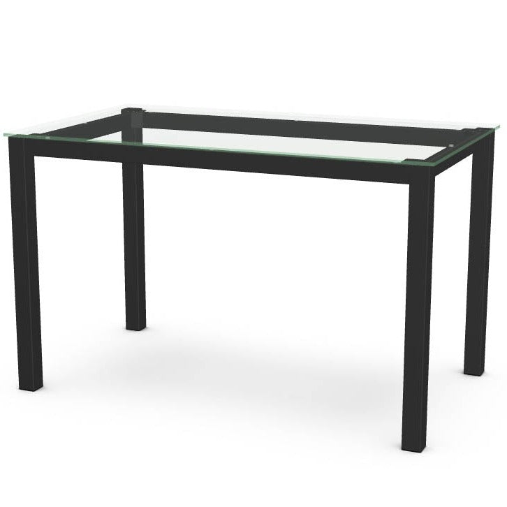 Clear Glass w/ Black Base - 48x28"