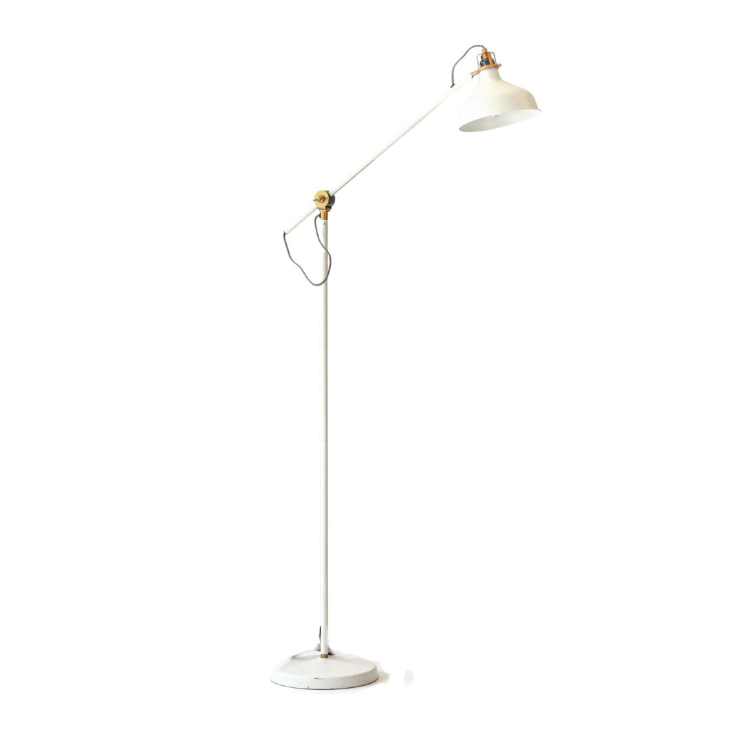 Floor Lamp - White Metal