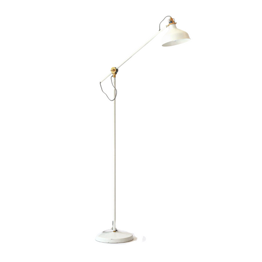 Floor Lamp - White Metal
