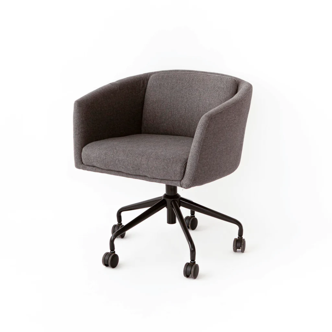 Office Chair - Radius Black Powder Coat Stockholm Graphite