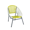Outdoor Chair - Yellow and Grey Wire Chair