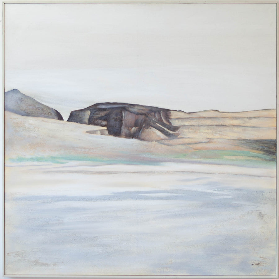 Art - Soft Landscape w/ Cream Floating Frame Large 50" X 50" CLEARED