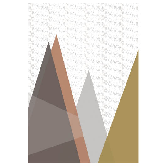 Art - Mountains Framed Gold - Small - CLEARED 20" X 26"