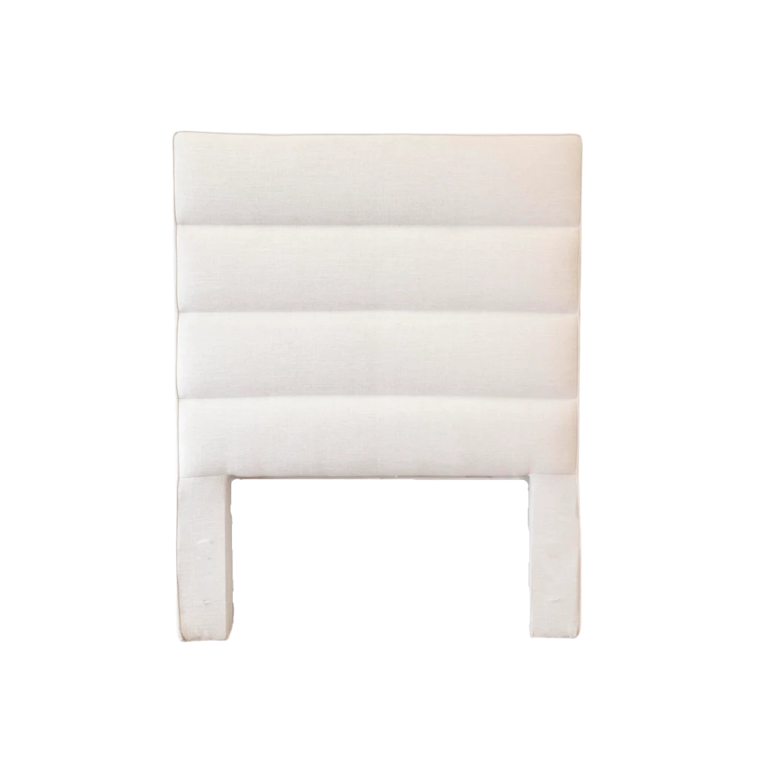 Headboard - Twin Light Grey 4 Horizontal Sections