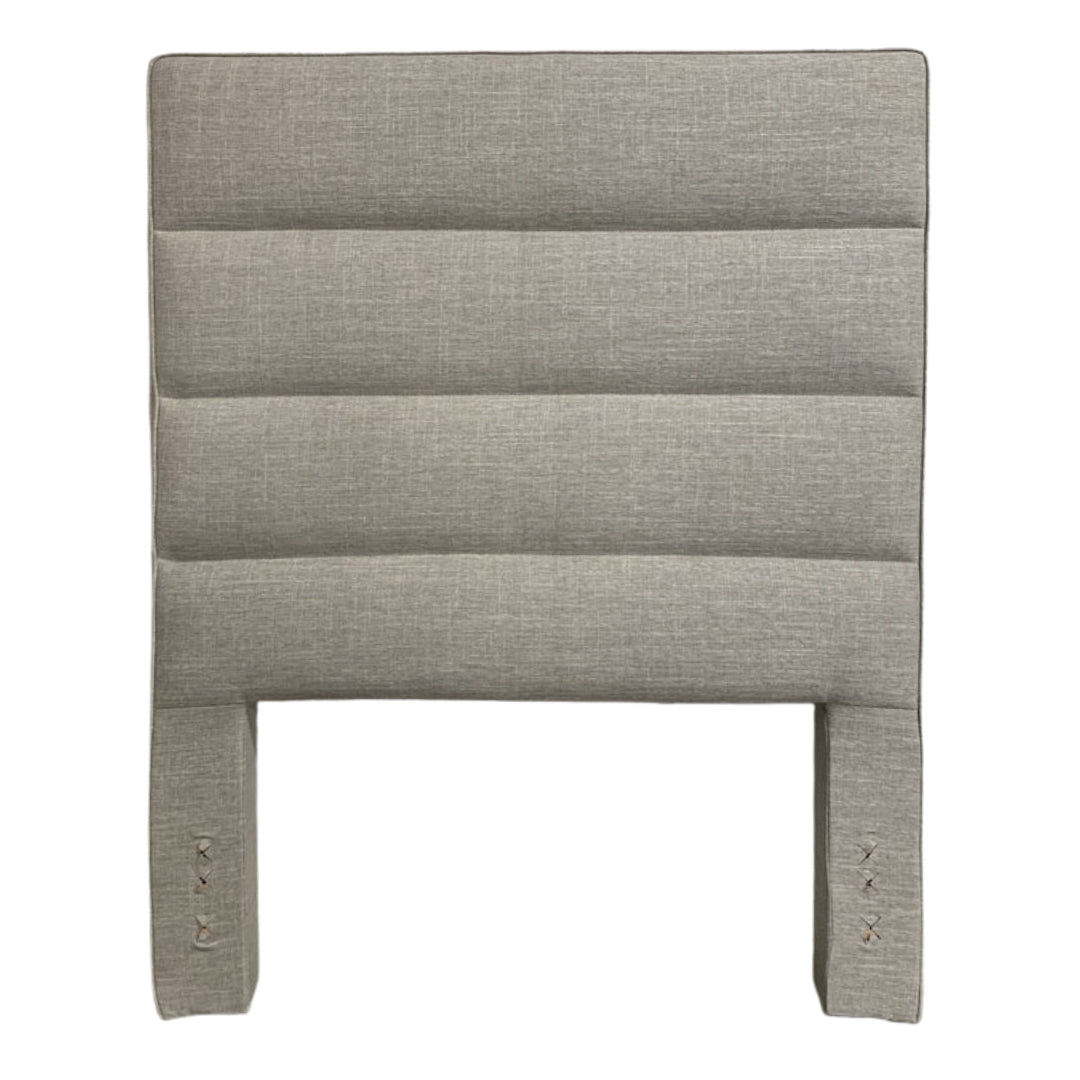 Headboard - Twin Medium Grey 4 Horizontal Sections