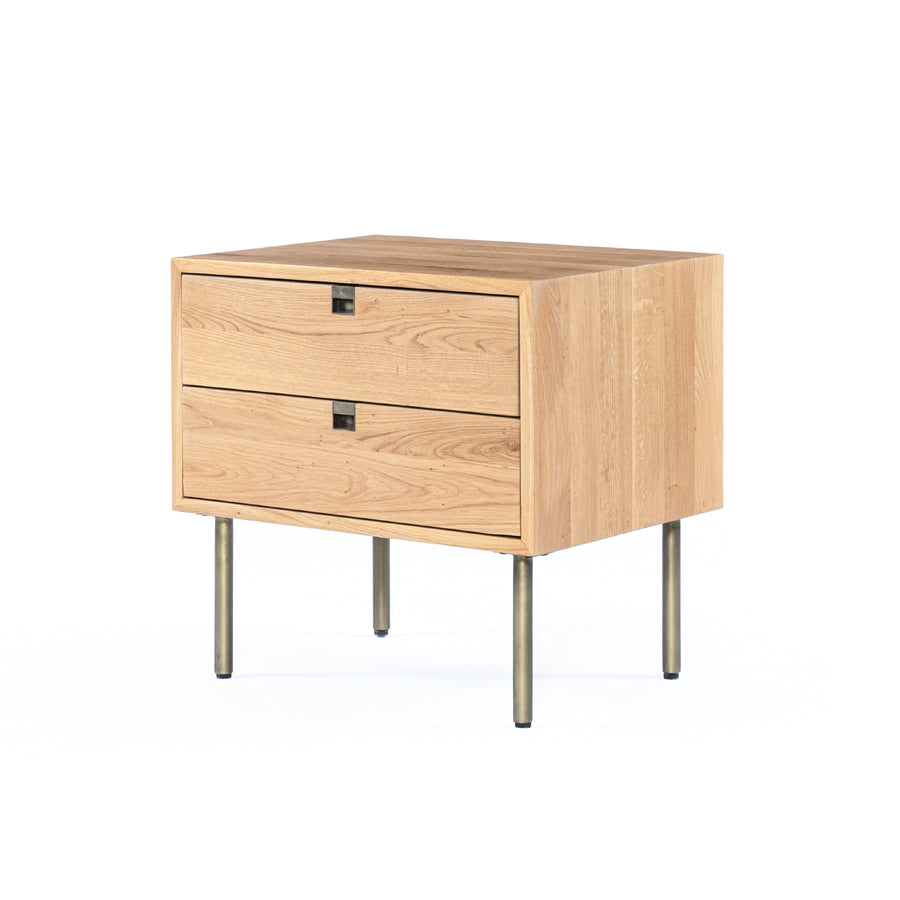 Nightstand -  Carlisle Oak 2 Drawers