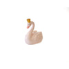 Piggy Bank - Pink Swan w/ Gold Crown