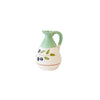 Jug - White and Green w/ Olive Plant