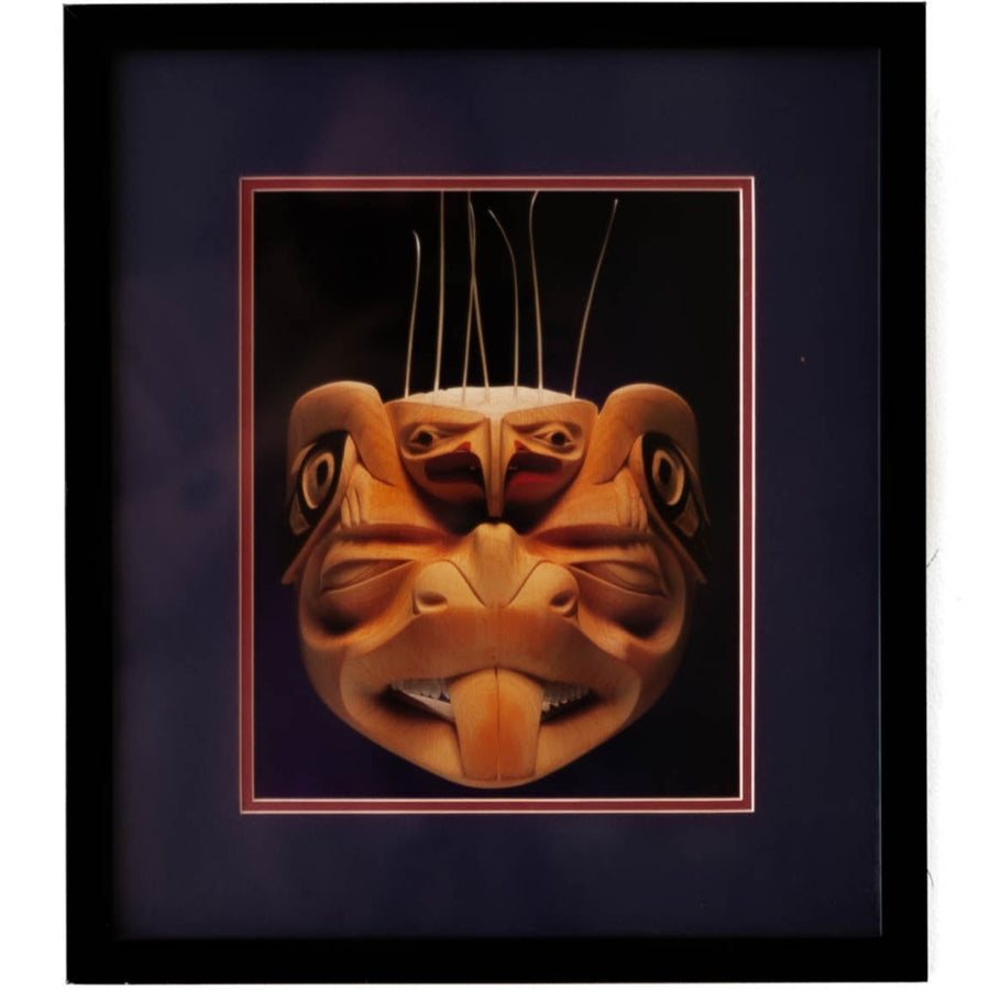 Art - First Nations Wooden Face Photo - SMALL - NOT CLEARED 14" X 16"