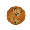 Plate - Medium Wooden w/ Flowers