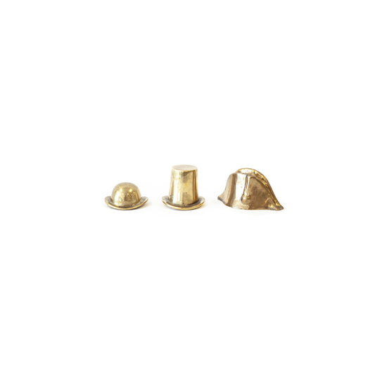 Sculpture - Small Brass Hats Assorted
