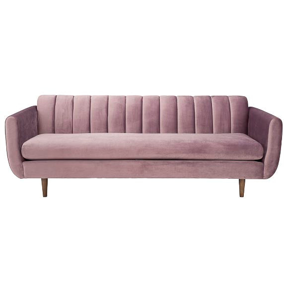 Sofa - Mollie Misty Rose 78"