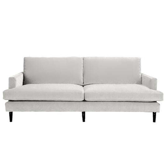 Sofa - Becka Grey w/ Black Legs - 87"